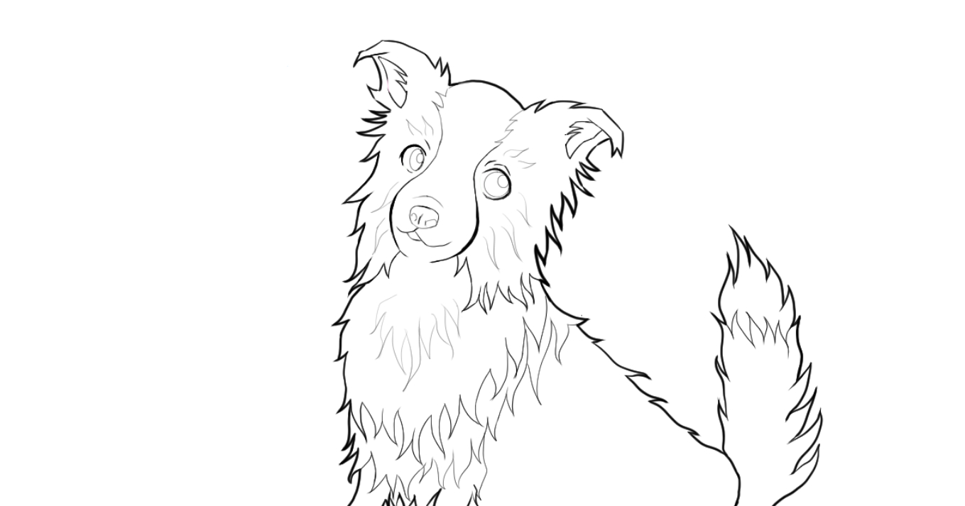犬を描く クリスタでデジタルイラスト 少しうまくなってきたかも わんだブログ